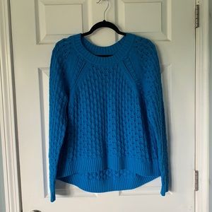 Blue knit sweater